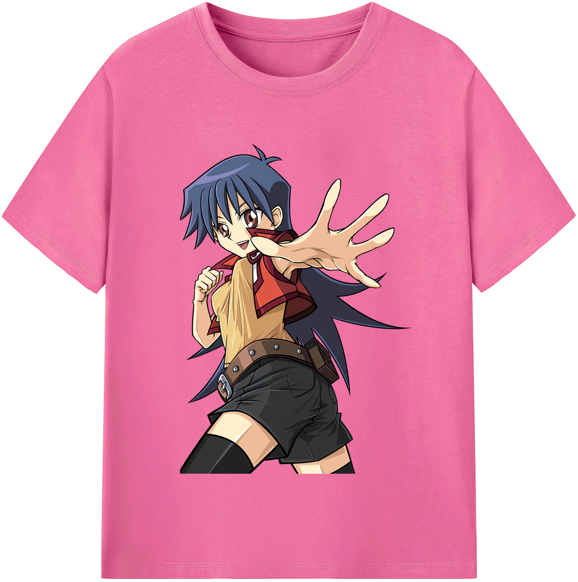 （画像用） 遊☆戯☆王 Yu-Gi-Oh! レディースカジュアルプリントTシャツ（綿100％）